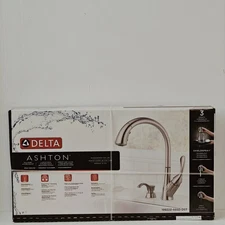 Delta Ashton Stainless Steel Single Handle Deck-mount Pull-down Kitchen Faucet
