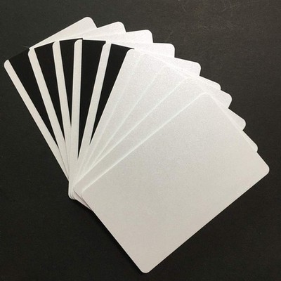 SLE4442 Chip Pearl White Cards with Hi-Co Magnetic Stripe PVC