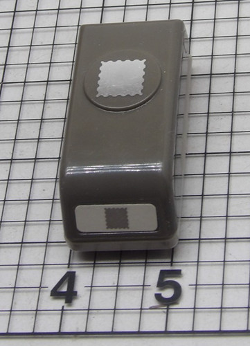 Stampin Up Scalloped Square Postage Stamp Shape Mini Paper Punch