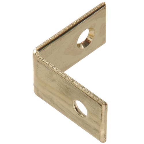 Hillman Solid Brass Corner Brace Bright Brass (1-1/2") 4 Pack 851151