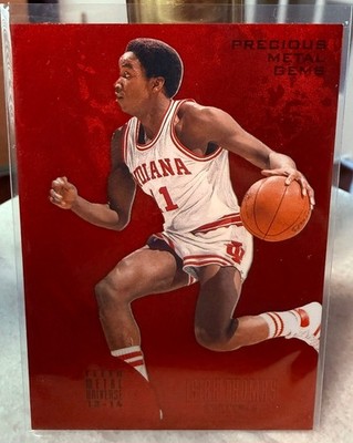 2013-14 Fleer Retro '95-96 Precious Metal Gems Red Isiah Thomas 77/150 HOF PMG