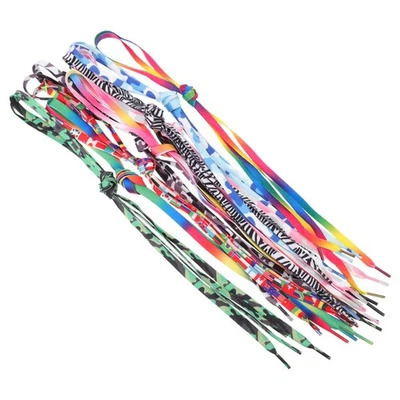 10 Pairs Flaggenmuster Laufschuhe Schnürsenkel Sportschuhe Farbenfrohe - Bild 1 von 4