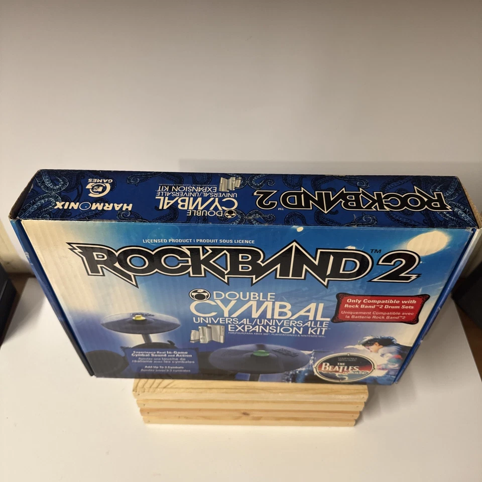 NEW Rock Band 2 Double Cymbal Expansion Kit Rockband Wii PS3 Xbox 360 OPEN BOX - Image 2 of 4
