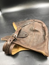 Vintage - Motorrad / Cabrio - Flieger - Leder - Kappe  - Mütze - 40/50er Jahre