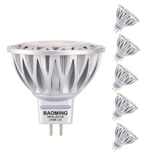 MR16 LED Bulbs 5W 50W Halogen Equivalent , 2700K Soft Warm White, GU5.3 Base...