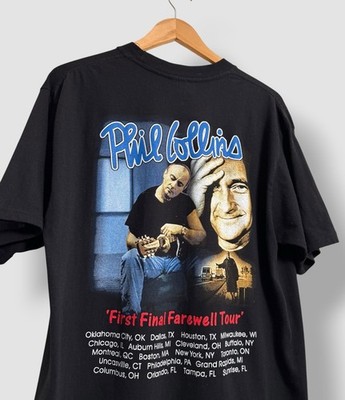 Vintage Phil Collins First Final Farewell Tour T-Shirt Large Reach Out And Care