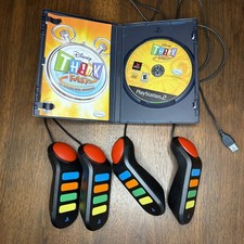 Disney Think Fast(Disney, 2008) Sony PS2 Includes 4 Buzzers Read Description 