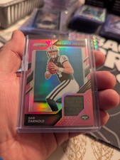 2018  Prizm Football Rookie SAM DARNOLD Pink Prizm Premier Jerseys Card #PP-3. rookie card picture