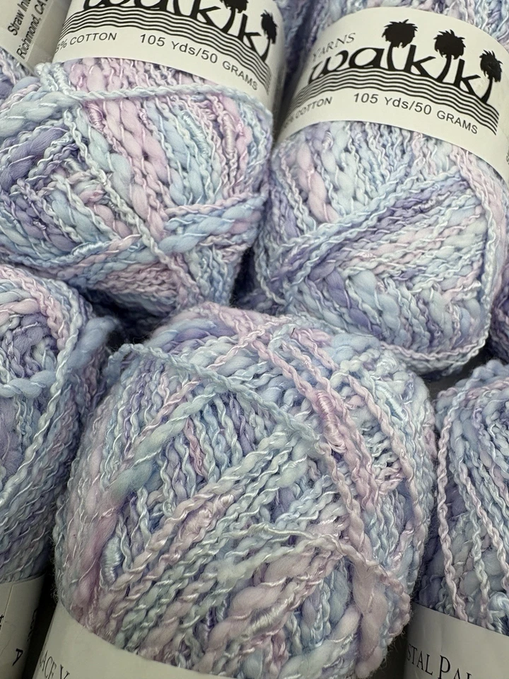 Crystal Palace Waikiki 9800 mezcla de algodón lavanda 50 g 105 yardas cada bebé pastel Foto 3 de 4