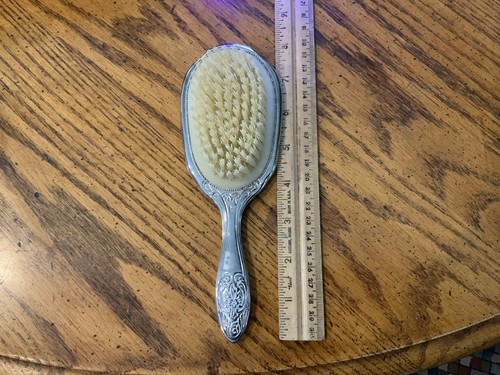 Vintage 3 piece Dresser Vanity Set Silver Plated Mirror, Brush, and Comb - Picture 10 of 10