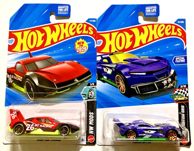 Hot Wheels ~ 2026 ~ Lot Of 2 ~ TRACK RIPPER & HIGH TAIL CHASER ~ 1:64 ~ NEW