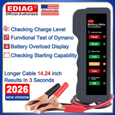 12v Battery Load Tester Car Autocycle Alternator Analyzer Check Diagnostic Tool