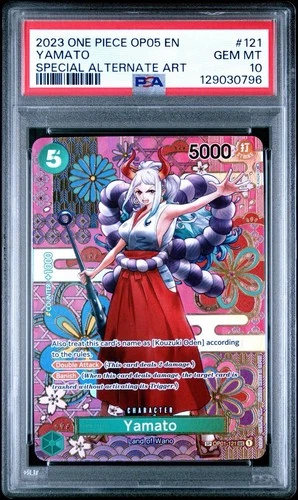 PSA 10 Yamato SP ENG | OP01-121 | AWAKENING OF THE NEW ERA | One Piece CCG