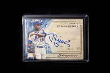 2025 Topps Museum Collection Darryl Strawberry Showpieces Auto /25 Mets