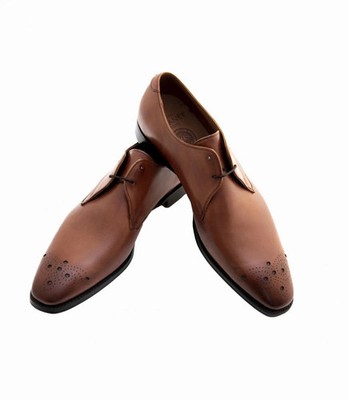 Cheaney Hardy Derby Shoes in Brandy