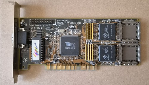 Tseng Labs ET6000 PCI VGA Video Card 2MB MDRAM Retro DOS Win95 UNTESTED! - Picture 1 of 6