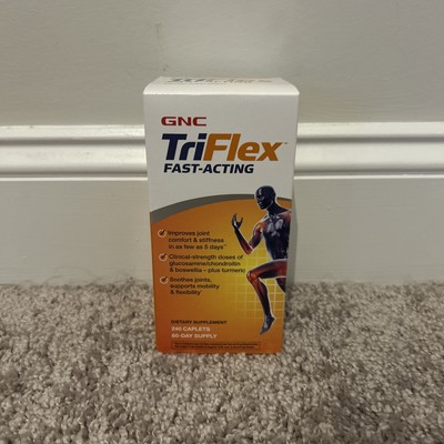 GNC TriFlex Fast-Acting,Improves Joint Comfort & Stiffness 240 caplet EXP  12/27