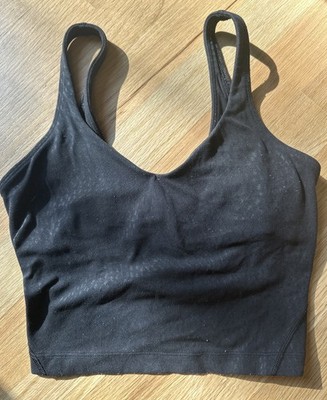 Lululemon Align Tank Size 2 Black Leopard