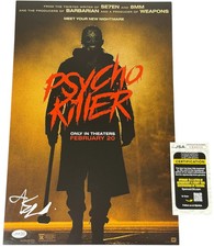 James Preston Rogers signed 12x18 Poster Psycho Killer JSA Authentication