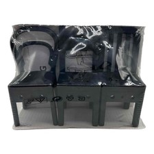 Set 3 sedie appendiabiti da parete vintage, nuove Ikea Fjantig gancio nero 22714