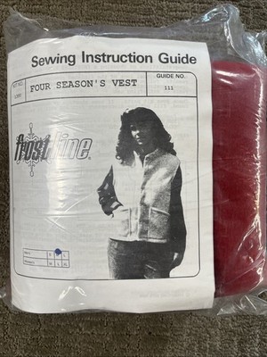 Frostline Sew Kit Four Seasons Vest Fleece Red Mens M Women s L 1985 USA
