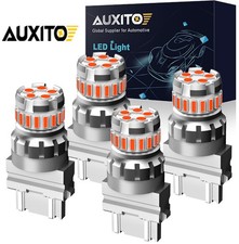 AUXITO 3157 Red LED Strobe Flashing Blinking Brake Stop Tail Light Parking Bulbs