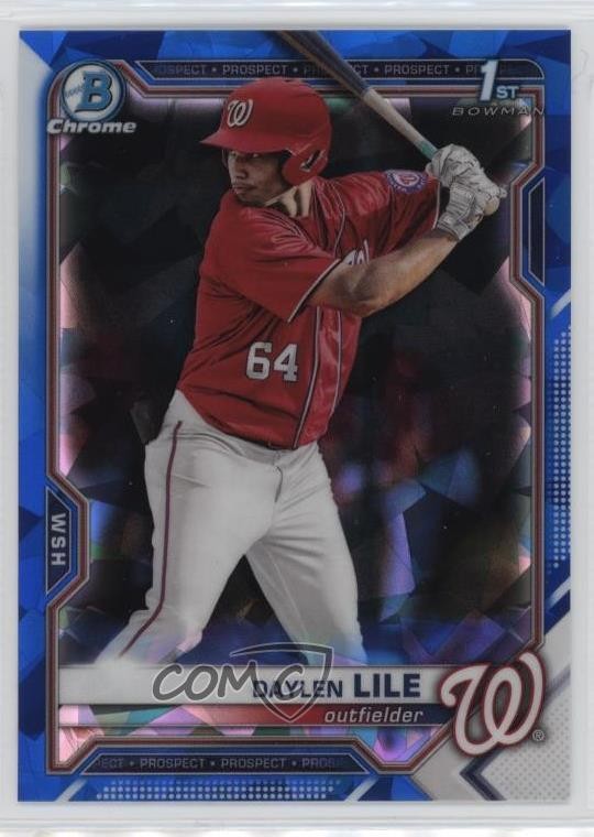 2021 Bowman Chrome Draft Sapphire Edition Daylen Lile #BDC-18 00m9
