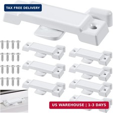 8 Pack Window Sash Locks, 2-1/4" Mounting Hole Centers Sash Lock with Screws, Sl