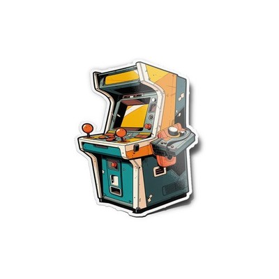 Pack x5 AUFKLEBER STICKER Vinyl Klemme Arcade Retro Gaming Old School 6x9cm