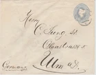 Great Britain-1894 2 1/2d grey blue PS letter H&G 11 a London cover to Germany