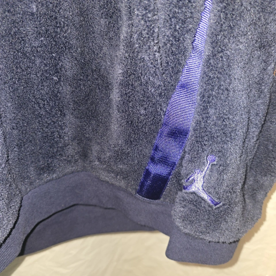 Jordan Flight Sherpa Sudadera con Capucha Polar Juvenil Pequeña S Azul Púrpura Nike Retro Foto 2 de 4