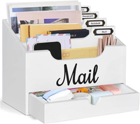 Schreibtisch Organizer Aus Holz Mit 4 FäChern & Schubladen, Mail Organizer Arbei