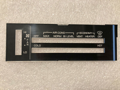 NEW 78-88 Cutlass A/C Heater Control LENS BACKING PAPER Olds Oldsmobile Supreme