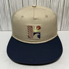 American Eagle Outfitters Hat Cap Snap Back Rope Trucker Cream Beige Tan Ripstop