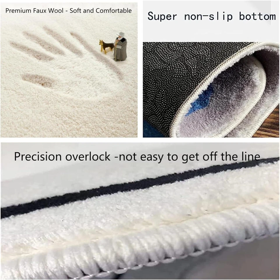 Alfombra Floral Abstracta Moderna Alfombra Multi Tropical Hojas de Palma Alfombra para Baño Foto 3 de 4