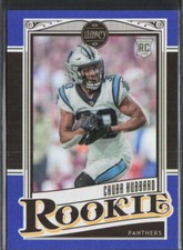 2021 Panini Chronicles #214 Chuba Hubbard Legacy Update Rookie Blue Prizm #/25