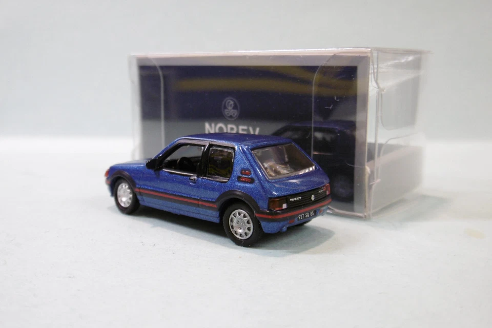 Norev - PEUGEOT 205 GTI 1990 bleu Miami réf. 471729 Neuf NBO HO 1/87 - Photo 2/2