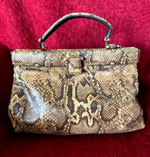 Snake Skin 100 vintage Total Framed Strap Handbag
