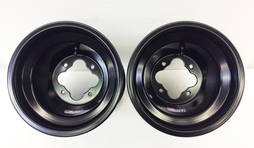 DWT Black A5 ATV Rear Wheel Rims PAIR 9" 9x8 3+5 4/115 YFZ450 Raptor 700 Banshee - 第 4/4 張圖片