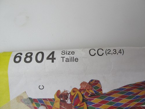 Modelli di costumi vintage McCalls per bambini, non tagliati 6804 taglia 2-3-4 (A) - Foto 3 di 5