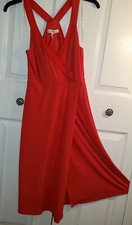 BCBGeneration Red Bodycon Strappy Back Dress Size S