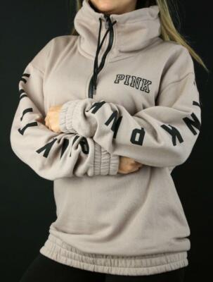 pink half zip fleece