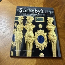 SOTHEBY'S 19th Furniture Paintings Art Auction Catalog Nov 21 2002 New York