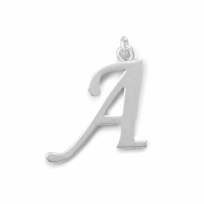Anhänger Sterling Silber poliert Buchstabe A Initiale