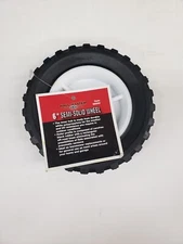 Haul-Master 98950 6" Semi-Solid Rubber Tire w/ Polypropylene Wheel