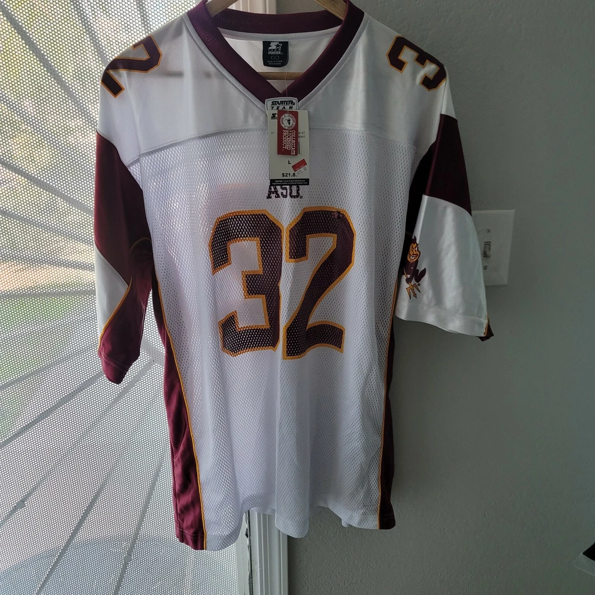 ASU Sun Devils #32 NCAA VINTAGE STARTER ARIZONA STATE Size Large Football  Jersey