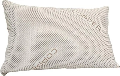 OLIVIA ROCCO Copper Infused Memory Foam Pillow Anti-Ageing Wrinkle Support Bed Pillow
