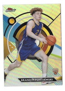 2023-24 FINEST RC COMMON #92 BRANDIN PODZIEMSKI ROOKIE CARD REFRACTOR,WARRIORS
