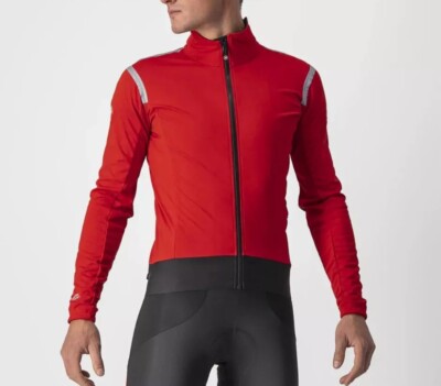 Castelli Alpha RoS 2 Übergangsjacke Gore-Tex Herren Rot Größe Small /REFX7