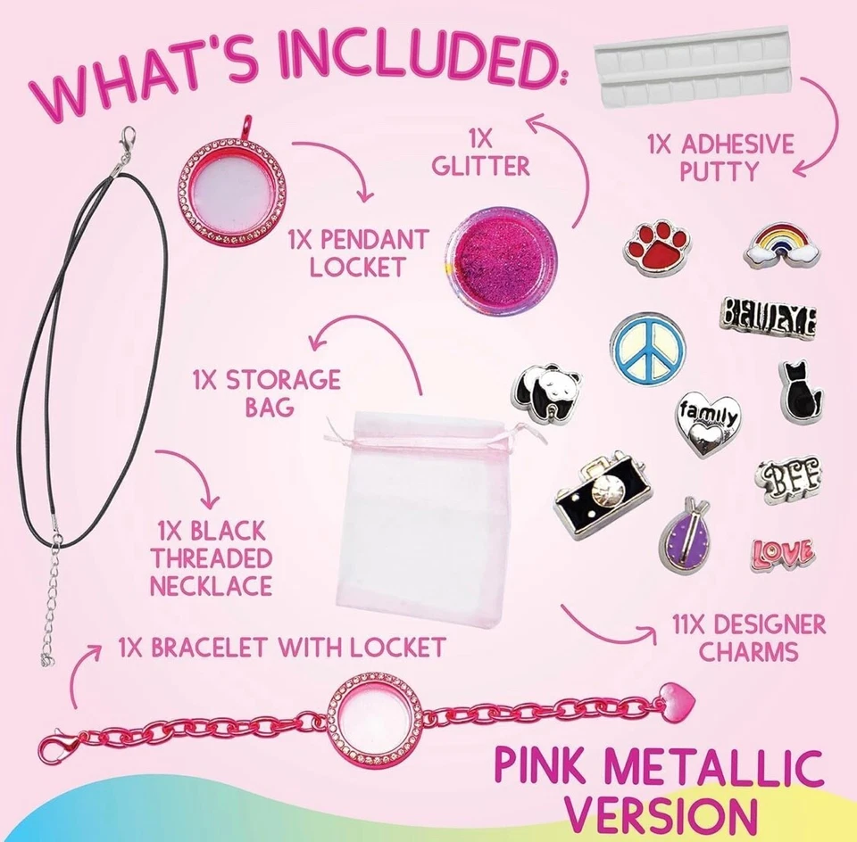 DIY Bracelet Making Kit Girls – Beads, Charms & Pendants – Kids Jewellery Craft - Image 2 of 4